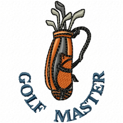 Golf Embroidery Design 5